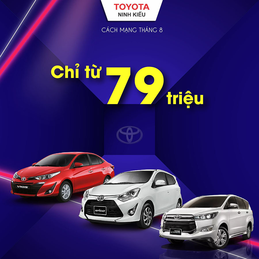 Toyota Wigo và Toyota Innova chỉ từ 79 triệu đồng