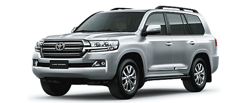 Toyota Land Cruiser màu bạc