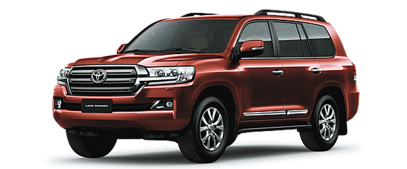 Toyota Land Cruiser màu đỏ