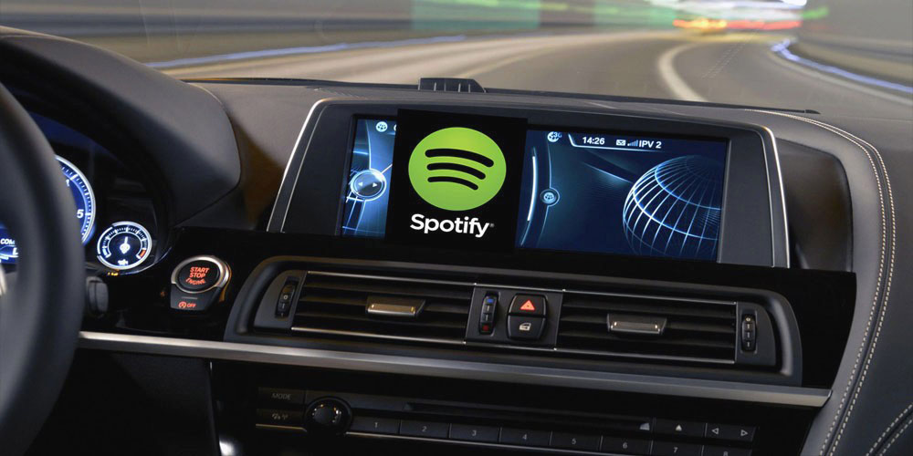 phần mềm tiện ích trên ô tô - spotify music
