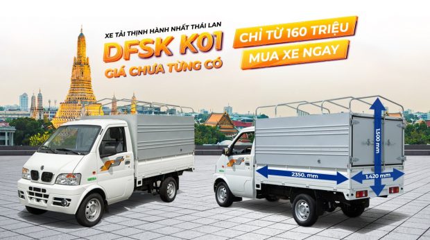 Xe tải DFSK K01 (900 kg Thái Lan) | 3S TMT Cần Thơ