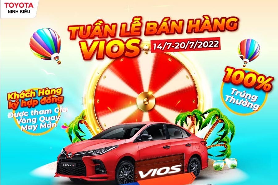 Tuần lễ bán hàng Vios cùng Toyota Ninh Kiều