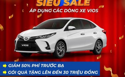 Siêu Sale Toyota Vios (12/12) 50% Trước Bạ
