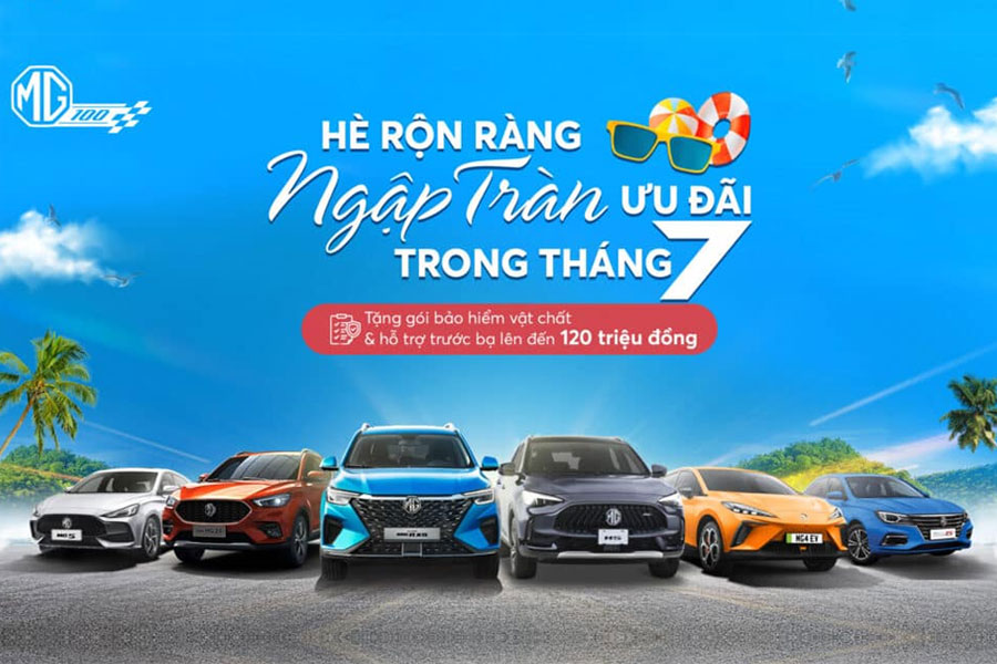 MG Cần Thơ: Ưu đãi mùa hè bùng nổ trong tháng 7