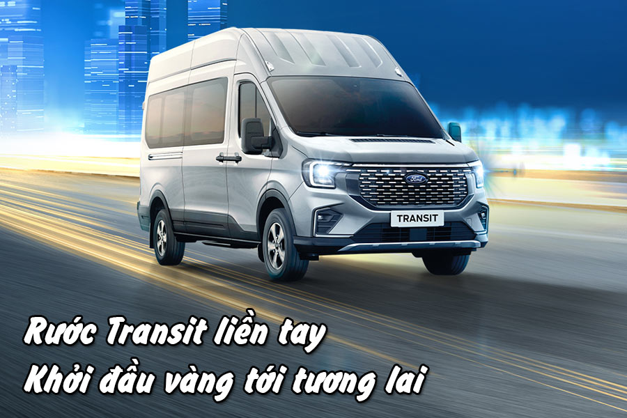 Cơ hội trúng 2 chỉ vàng may mắn khi mua Ford Transit mới