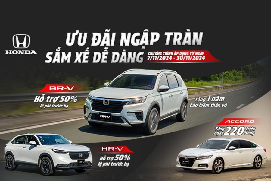 Khuyến mãi & Ưu đãi tháng 11 tại Honda ô tô Cần Thơ