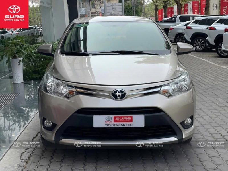 Toyota Vios E 2017 AT: Odo 100.000km, Màu Nâu Vàng, Đẹp Xuất Sắc