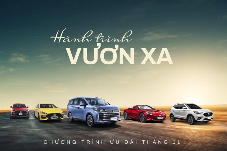 Ưu đãi tháng 11 rực rỡ, sẵn sàng vươn xa tại MG Việt Nam