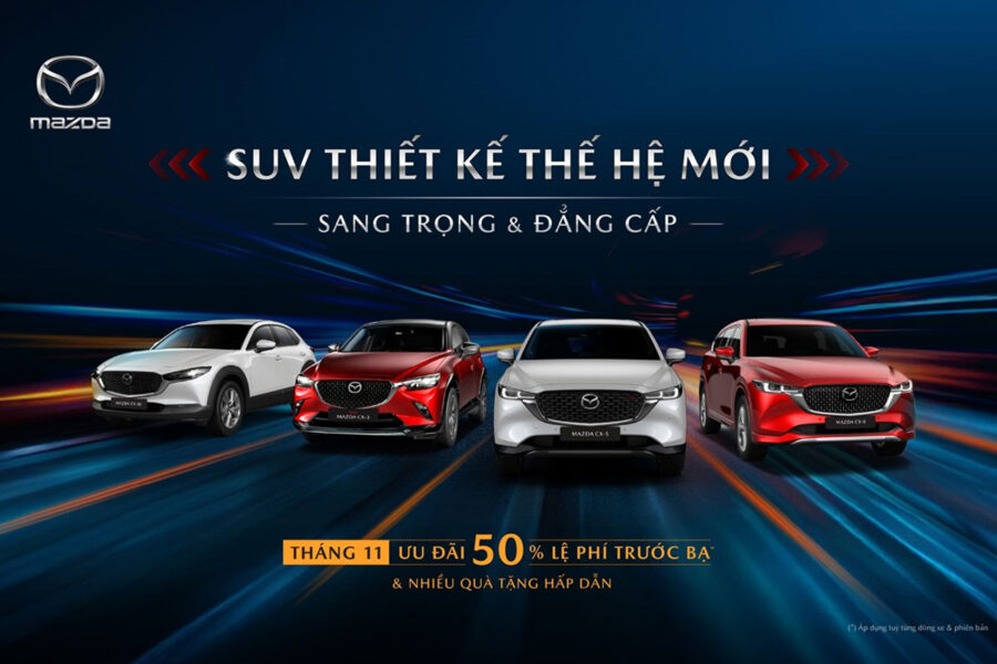 Ưu đãi & khuyến mãi tháng 11 tại Đại lý Mazda Cần Thơ