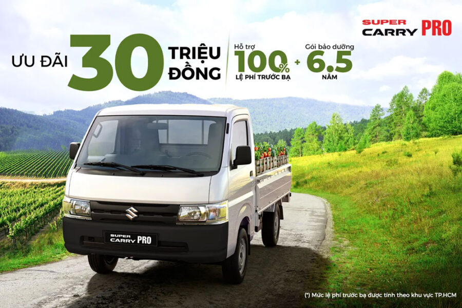 Suzuki Carry Pro: Ưu đãi 30 triệu đồng trong tháng 11/2025