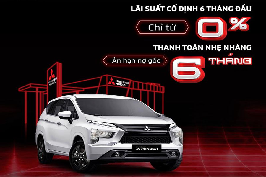Mitsubishi Xpander AT: Ưu đãi 0% lãi suất hấp dẫn