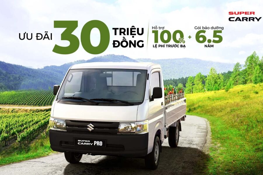 Suzuki Carry Pro: Ưu đãi 30 triệu tháng 12/2025