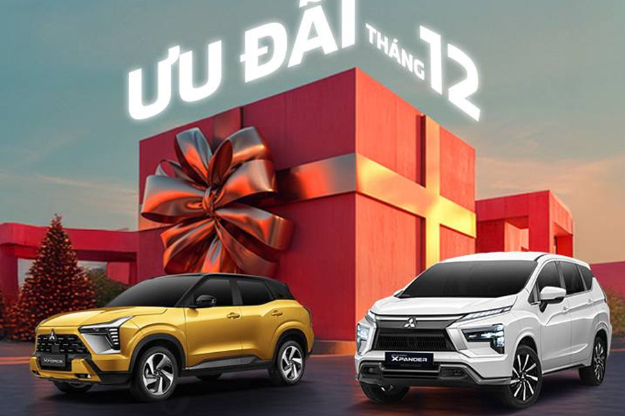 Ưu đãi tháng 12 & Miễn phí trước bạ tại Mitsubishi Cần Thơ