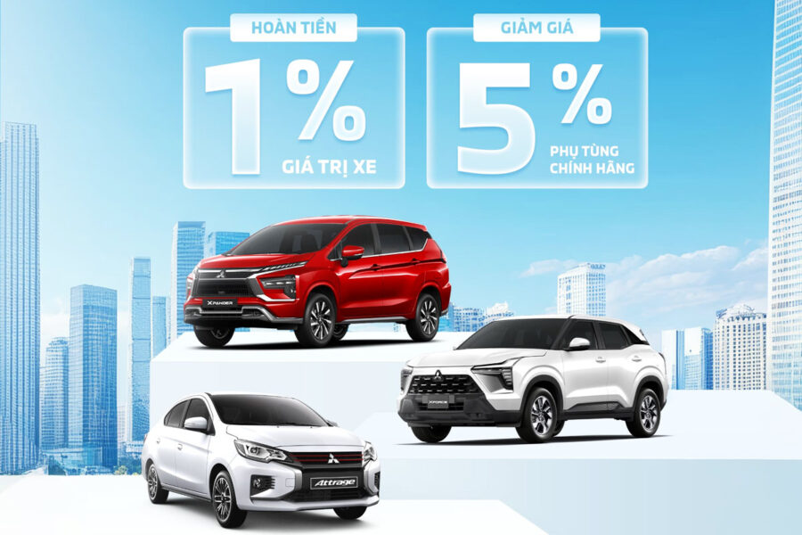 Chương trình ưu đãi & hỗ trợ cho tài xế Grab, Be của Mitsubishi