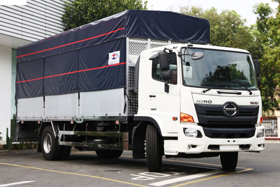 Xe tải 7T8 Hino FG PGV thùng khung mui bạt dài 7m2