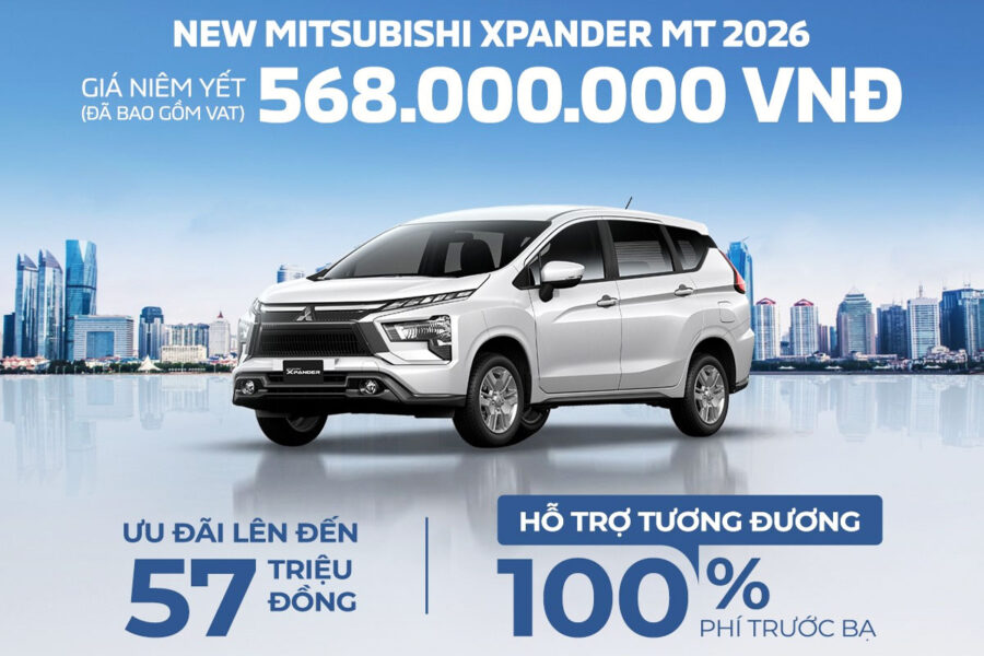 Ra mắt với giá ưu đãi: Mitsubishi Xpander MT 2026