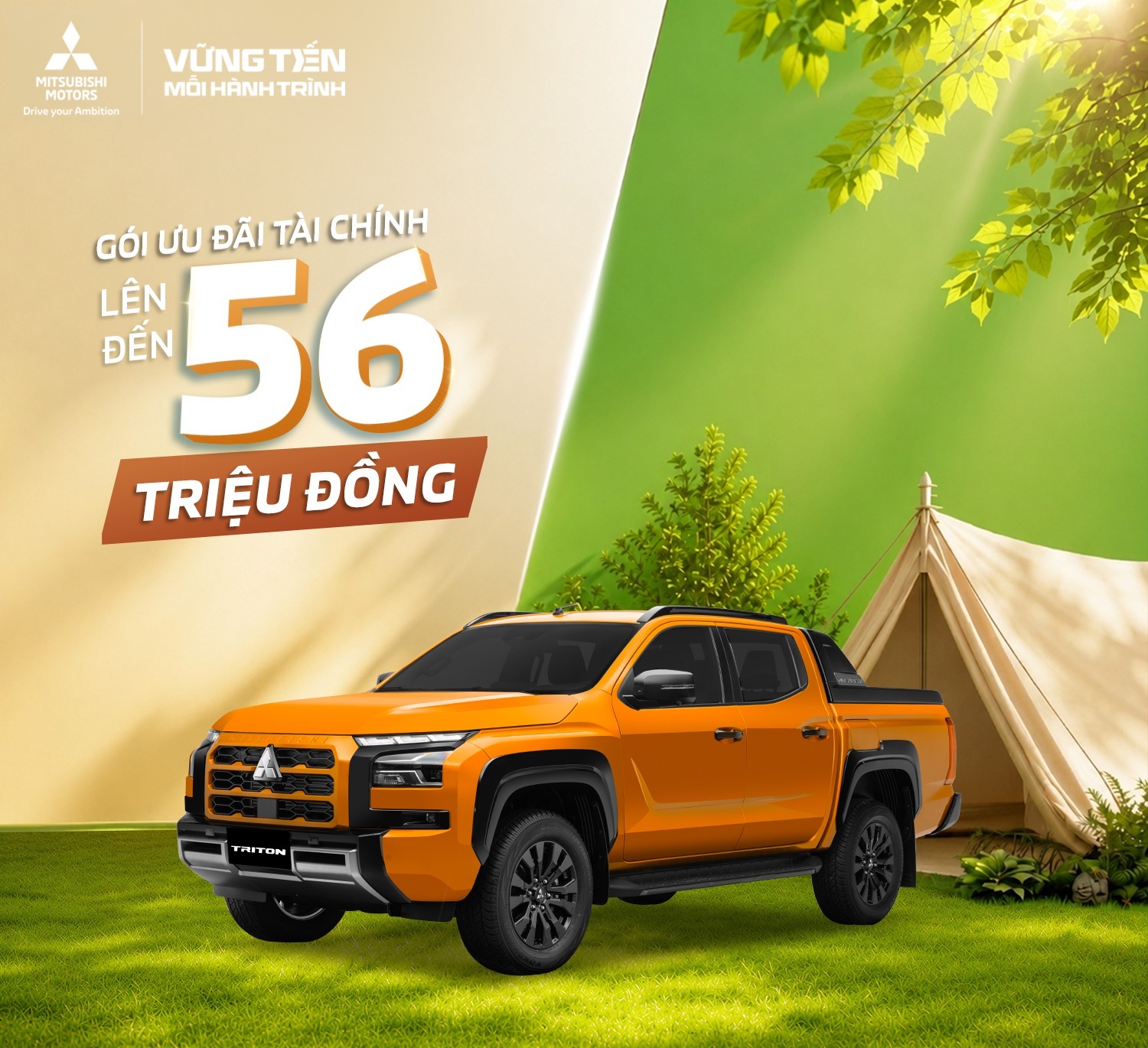 All-New Mitsubishi Triton khuyến mãi tháng 6/2026 - ưu đãi tài chính lên đến 56 triệu đồng
