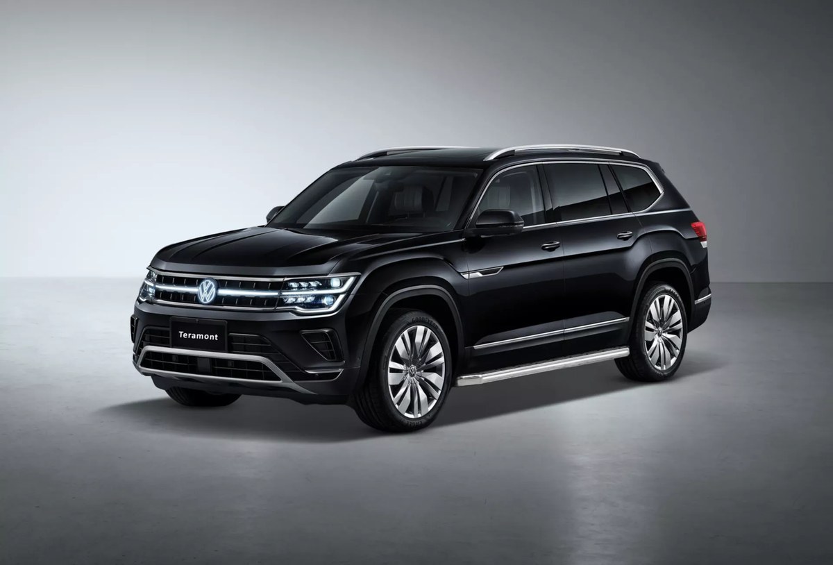 Teramont President đen trong studio — đỉnh cao nhất của gia đình Teramont
