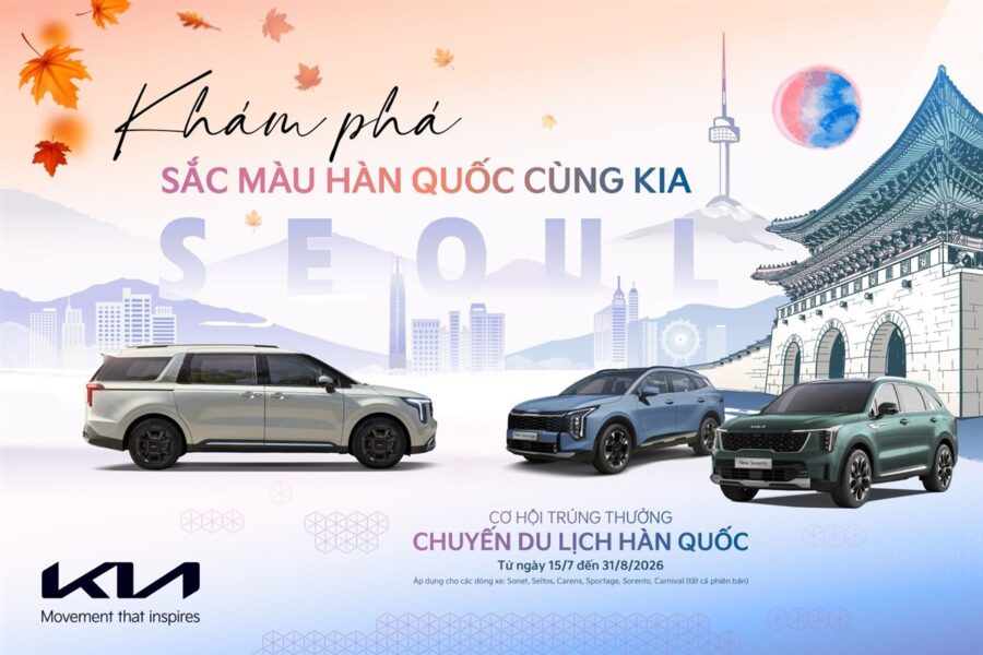 Chương trình Khám phá sắc màu Hàn Quốc cùng Kia tặng voucher du lịch 800 triệu đồng