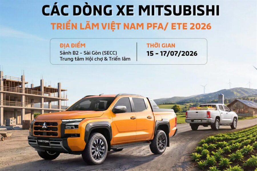 Su kien trai nghiem cac dong xe Mitsubishi tai trien lam PFA ETE 2026 SECC