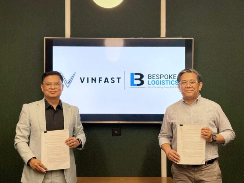 Lễ ký kết hợp tác giữa VinFast và Bespoke Logistics tại Philippines