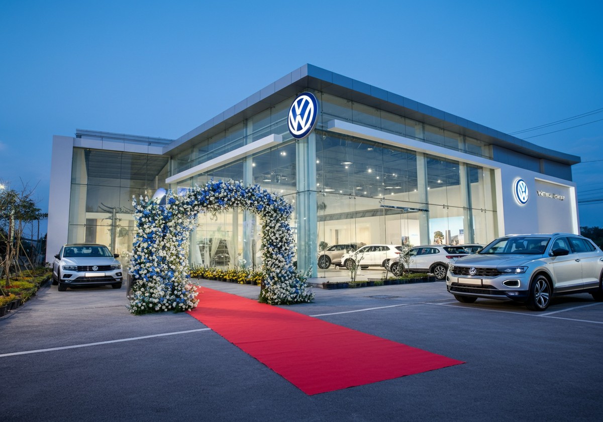 showroom volkswagen can tho khai truong