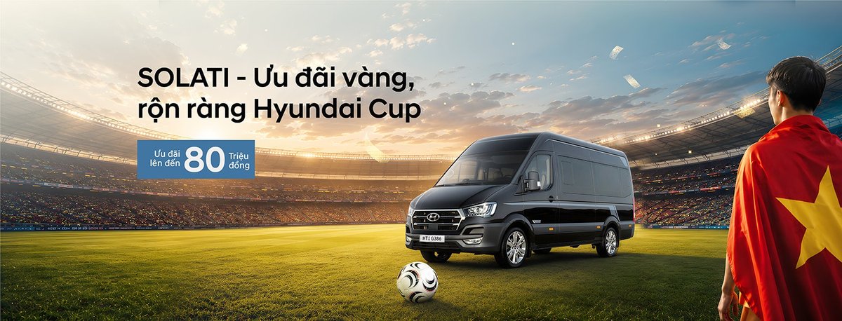 Banner chương trình ưu đãi Hyundai Solati mùa ASEAN Hyundai Cup 2026