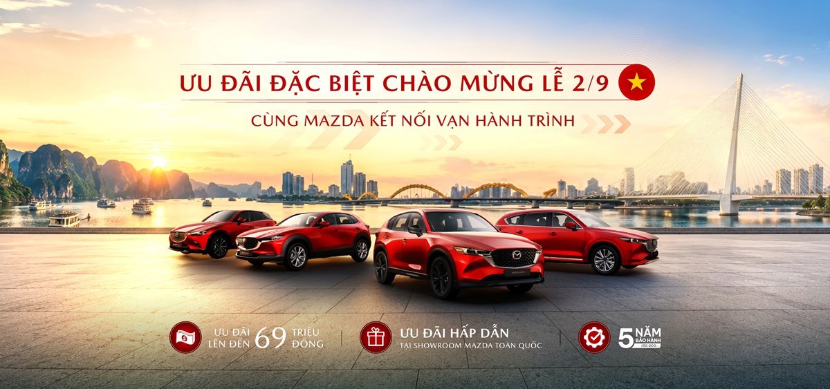 Mazda ưu đãi đặc biệt chào mừng lễ 2/9