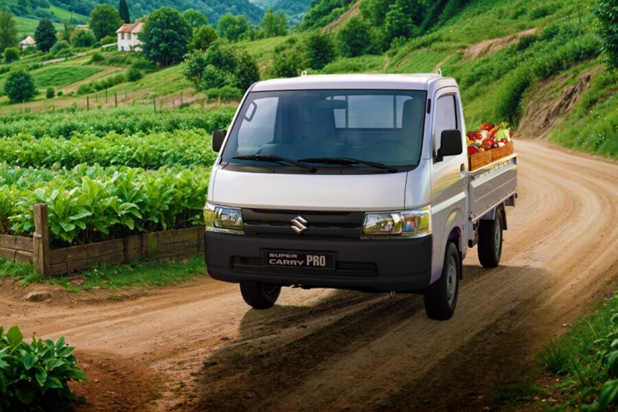 Suzuki Carry Pro chở hàng nông sản, đại diện chương trình ưu đãi xe thương mại tháng 8/2026
