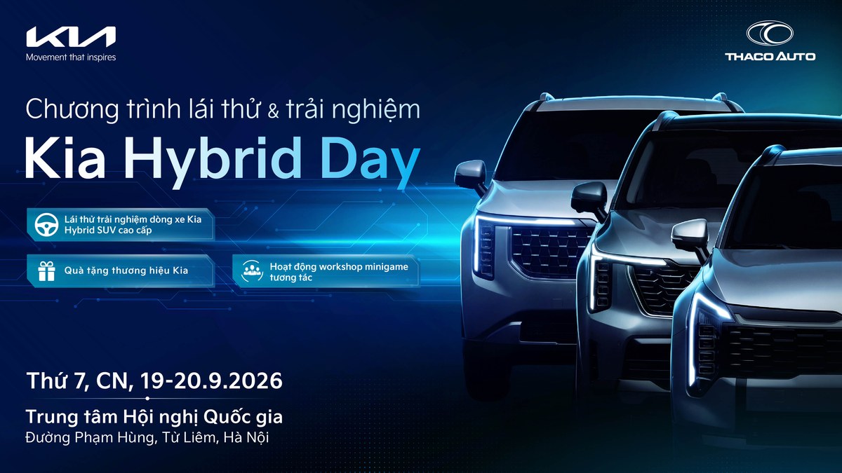 Kia Hybrid Day 2026: sự kiện lái thử và trải nghiệm công nghệ Hybrid tại Hà Nội