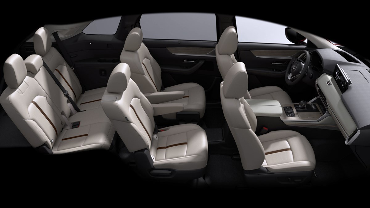 Không gian nội thất 7 chỗ của Mazda CX-90