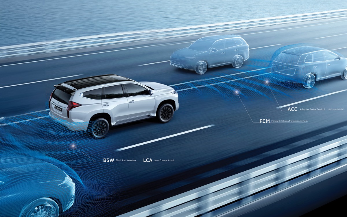 Hệ thống an toàn chủ động ADAS trên Mitsubishi Pajero Sport