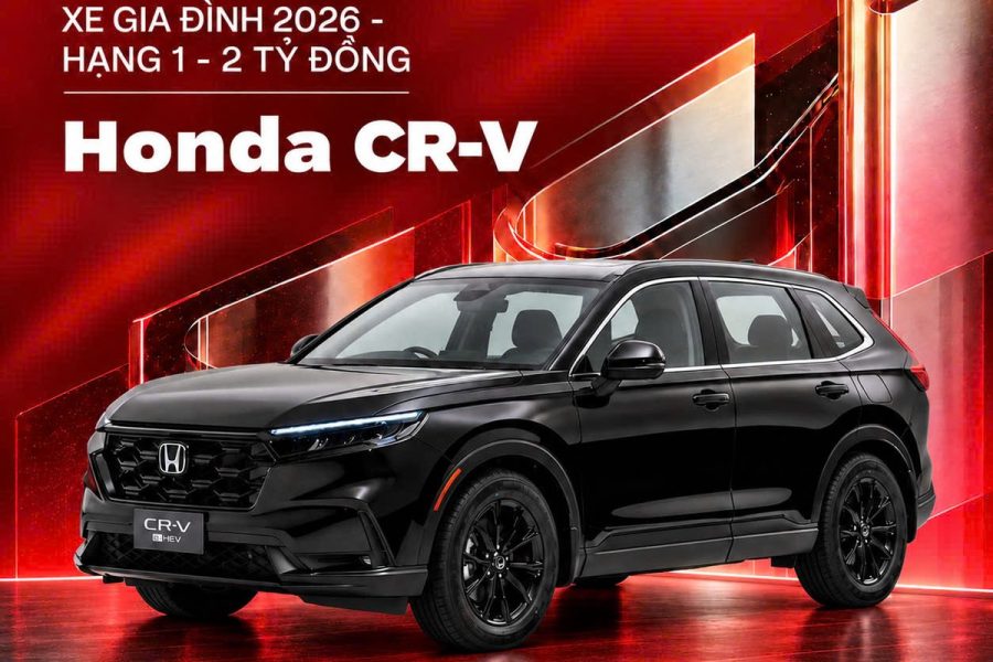 Poster Honda CR-V đạt giải Xe gia đình 2026 hạng 1-2 tỷ đồng
