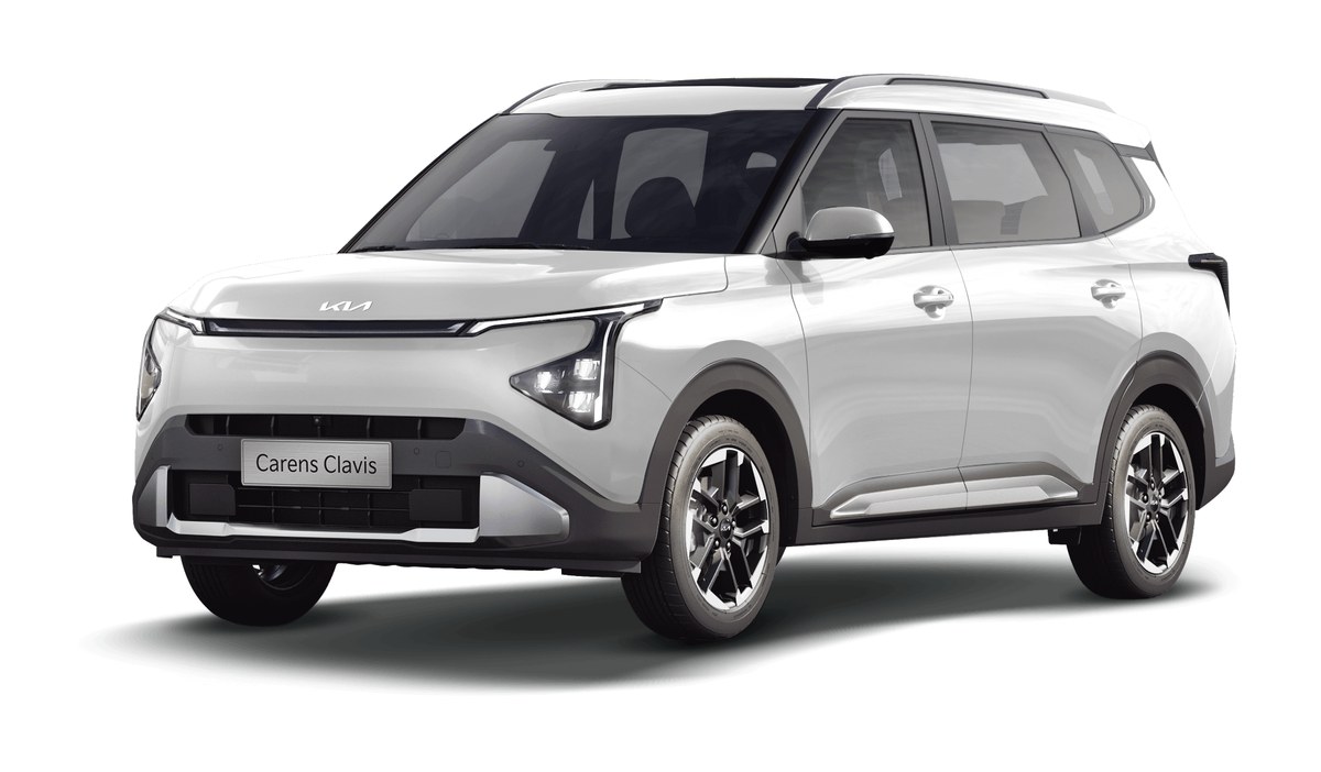 Kia Carens Clavis màu trắng Glacier White Pearl